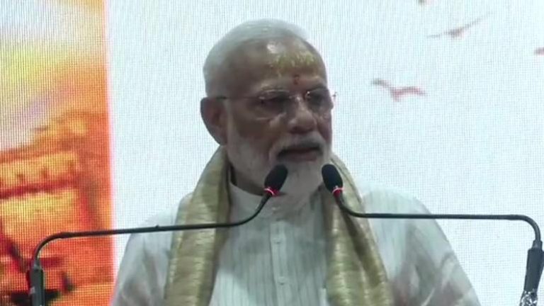 PM in Varanasi today: slams caste, dynastic and vote bank politics, says, “I am a Sevak”