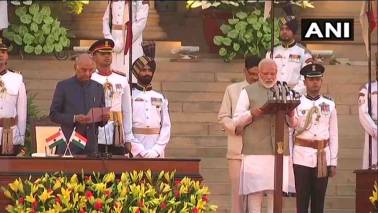 Narendra Modi takes oath as Prime Minister for second term in the presence of leaders of BIMSTEC countries, 57 ministers also take oath