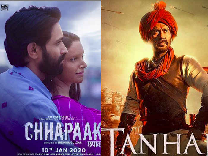 Deepika’s JNU visit goes awry: Chhapaak fails to impress the audience,while ‘Tanhaji’ The Unsung Warrior excels at the box office