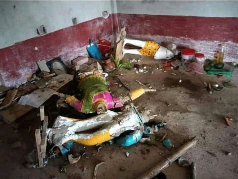 After Pakistan, mob of fanatics vandalize Hindu temple, set Hindus houses, shops on fire in Bangladesh
