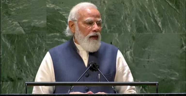 (Lead) Those who do not decide on time, time destroys them, PM Modi quotes Chanakya at 76th UNGA address