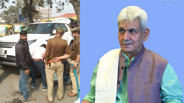 LG Manoj Sinha’s car meets with minor accident, none hurt
