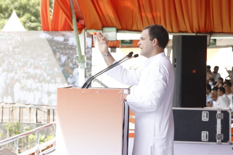 Rahul targets Modi, BJP for spreading hatred, inflation