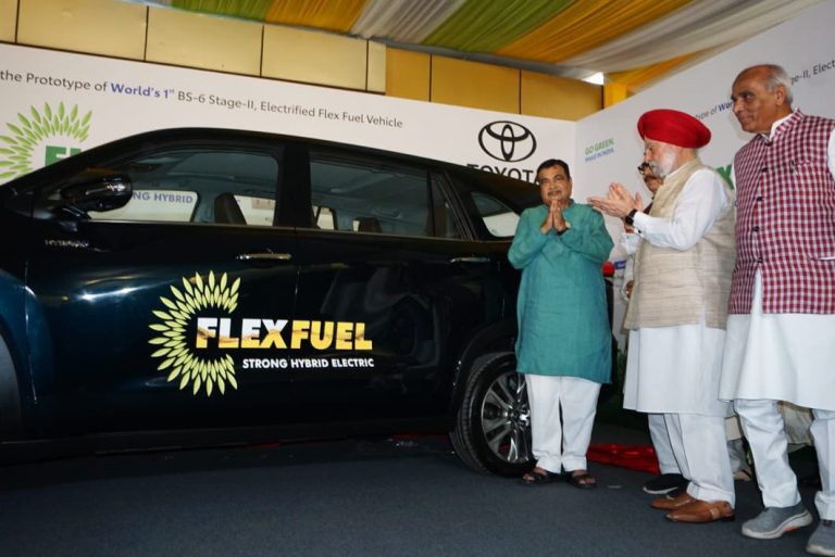 (Update) Gadkari launches world’s first 100% ethanol-fuelled car