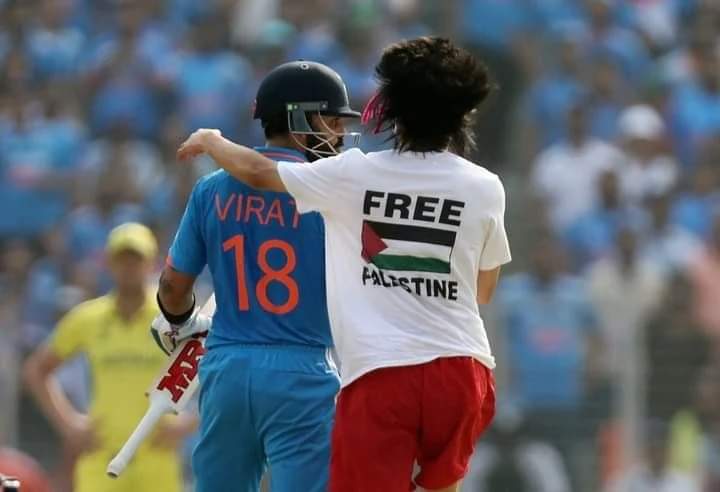 FIR lodged against Pro-Palestinian pitch invader who tried to embrace Virat Kohli