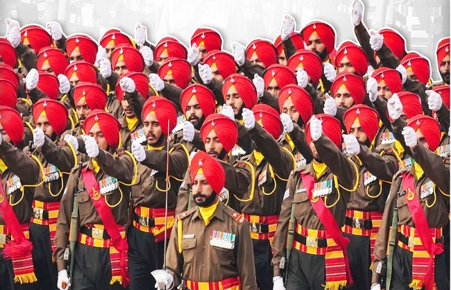New Delhi: Sikh Regiment selected the best marching contingent on Republic Day Parade