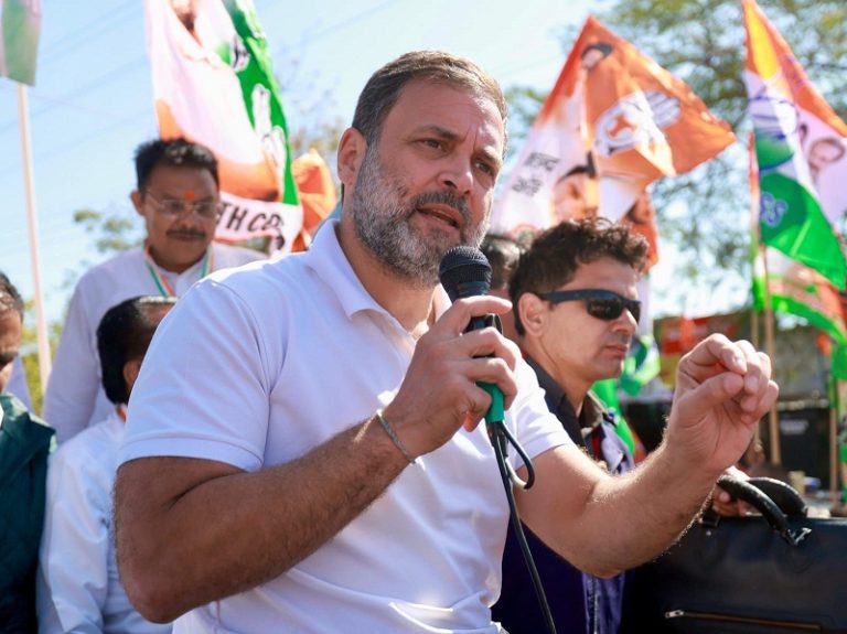 Modi wants you to be on mobile all day, chant ‘Jai Shri Ram’ and die of hunger, says Rahul Gandhi in Shajapur 