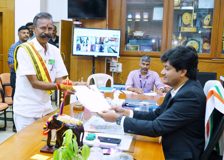 “Election King” Dr K Padmarajan files nomination papers for the 240th time!