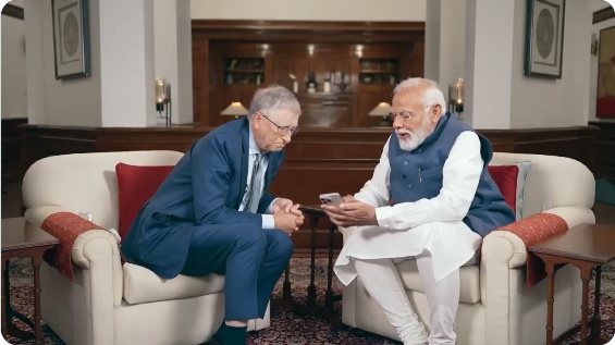 Modi and Bill Gates discuss everything from AI to climate change