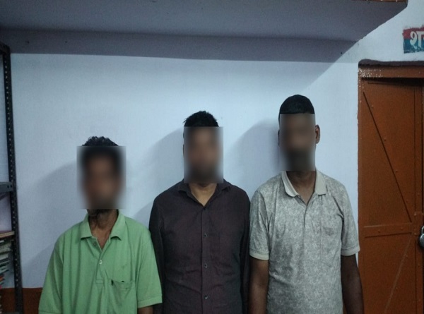 3 criminals, carrying a bounty of Rs 25,000 each held in Lucknow