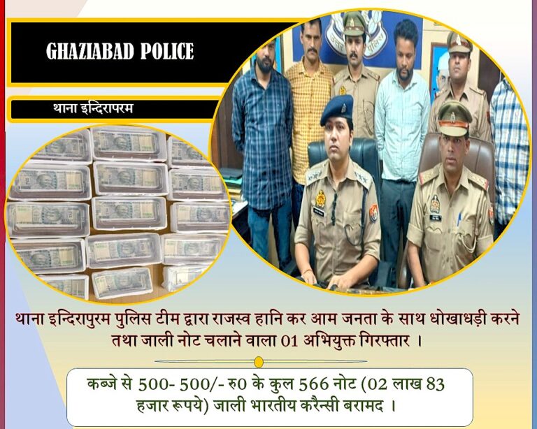 Man arrested with fake currency in Ghaziabad