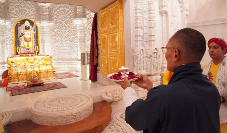 Bhutan’s PM along with his family visits Shri Ram Lalla temple in Ayodhya