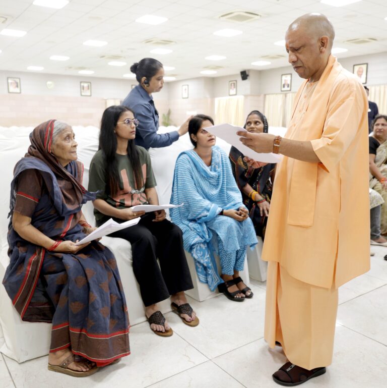 CM Yogi addresses public grievances at ‘Janta Darshan’ in Lucknow