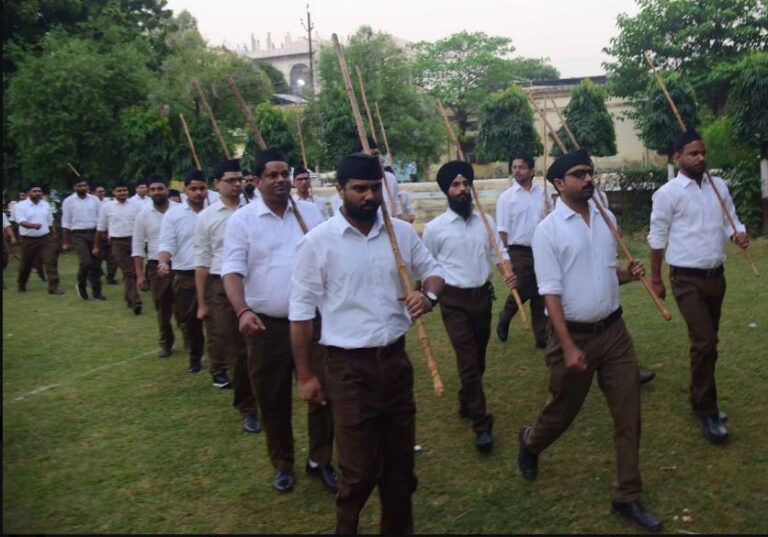 RSS workers do ‘Path Sanchalan’ first time at Lucknow University