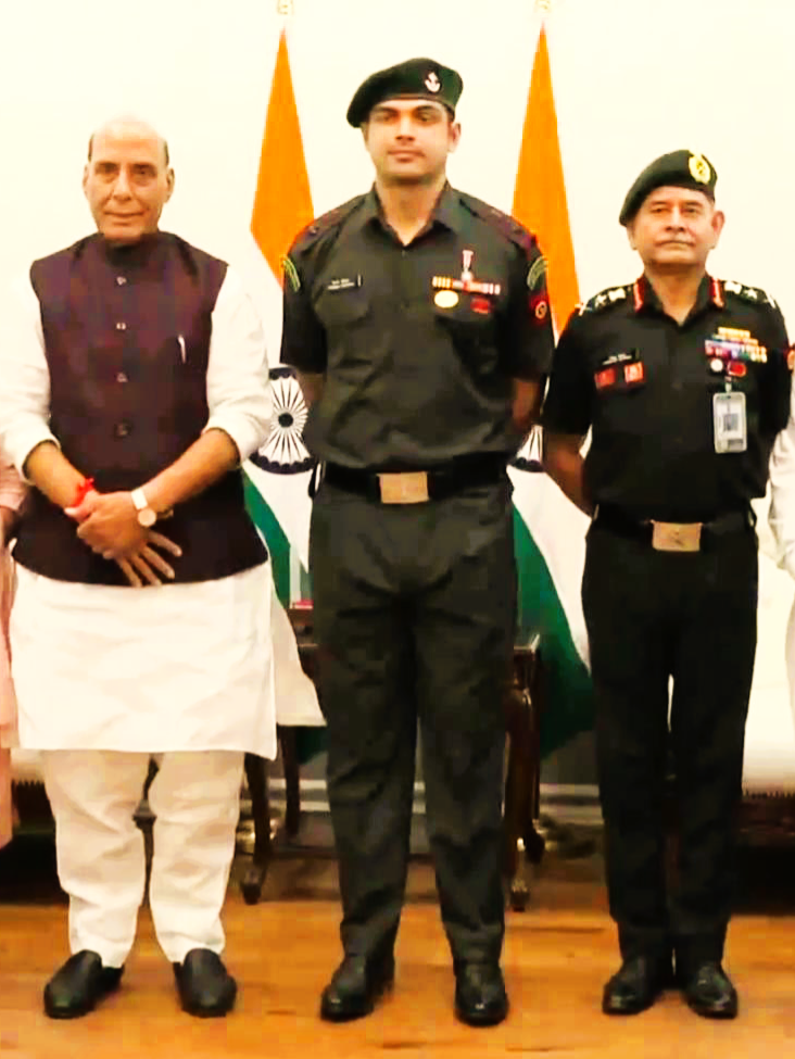 Star Javelin thrower Neeraj Chopra conferred the honorary rank of Lieutenant Colonel in the Indian Army