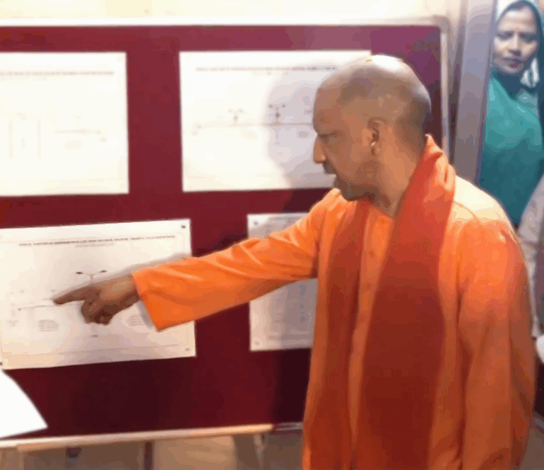 CM Yogi takes stock of under-construction four-lane highway in Gorakhpur