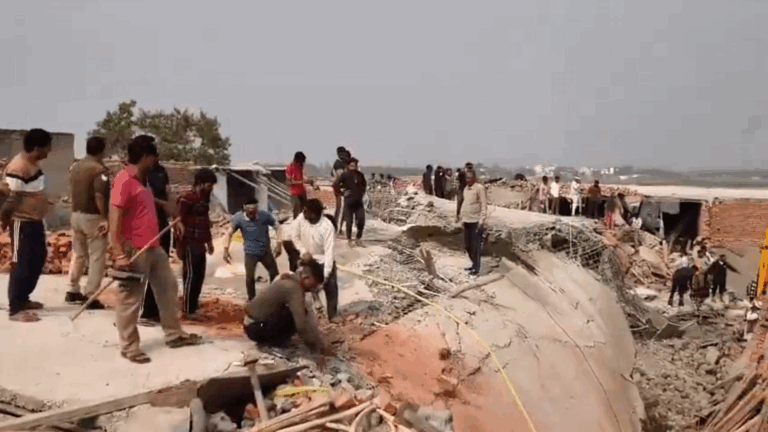 4 laborers died, many injured after under-construction building collapsed in Noida