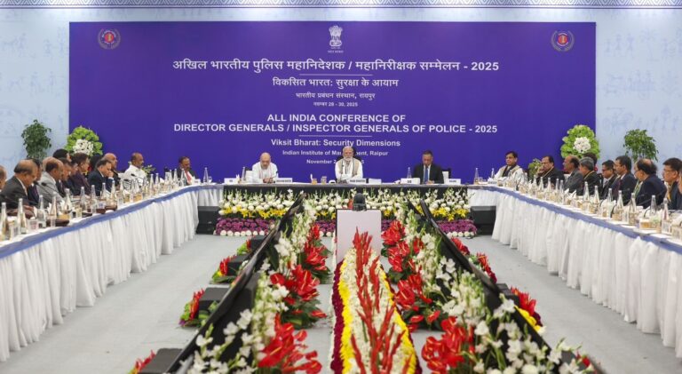 PM Modi’s weight on security oversight, extensive brainstorming on 1st day of DGP-IG conference in Raipur