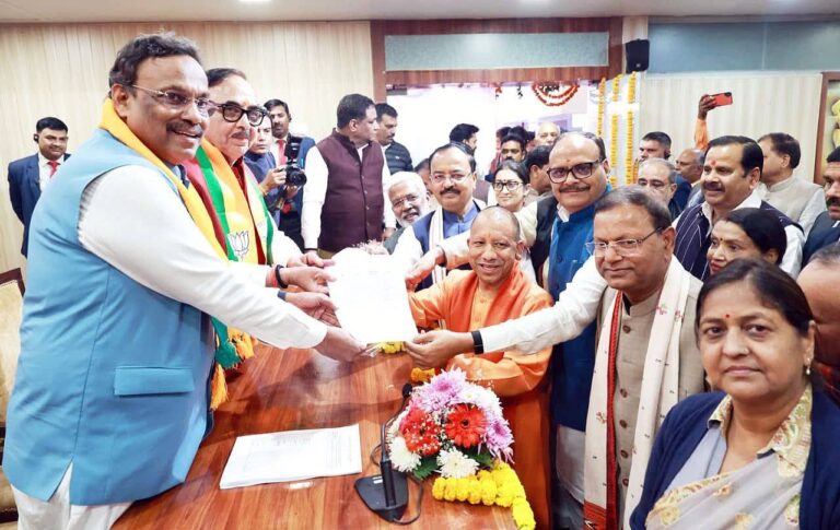 Pankaj Chaudhary, sole candidate in fray, files nomination for UP BJP chief