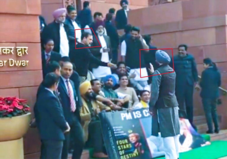 BJP Sikh MP Bittu nixes to shake hands with Rahul Gandhi after being labeled as “Garddar”