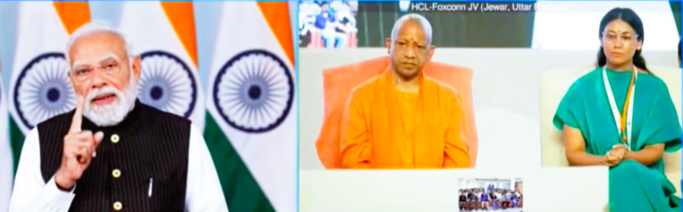 PM Modi lays foundation stone for N-India’s 1st semiconductor unit in Noida