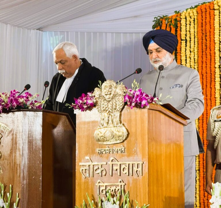 Ex diplomat Taranjit Singh Sandhu takes oath as new LG Delhi