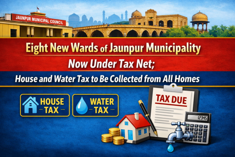 Eight new wards of Jaunpur Municipality brought under tax net; house-water tax to be levied on all homes