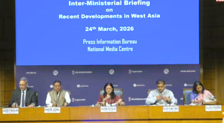 India closely monitoring West Asia; Energy supplies Stable, citizens’ safe return underway: GOI Top Brass