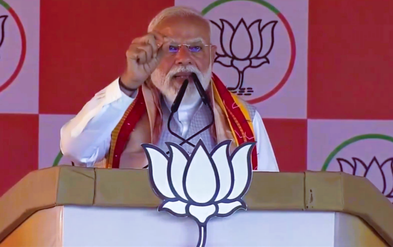 PM Modi accuses Congress of land grabbing, labels party ‘anti-development’