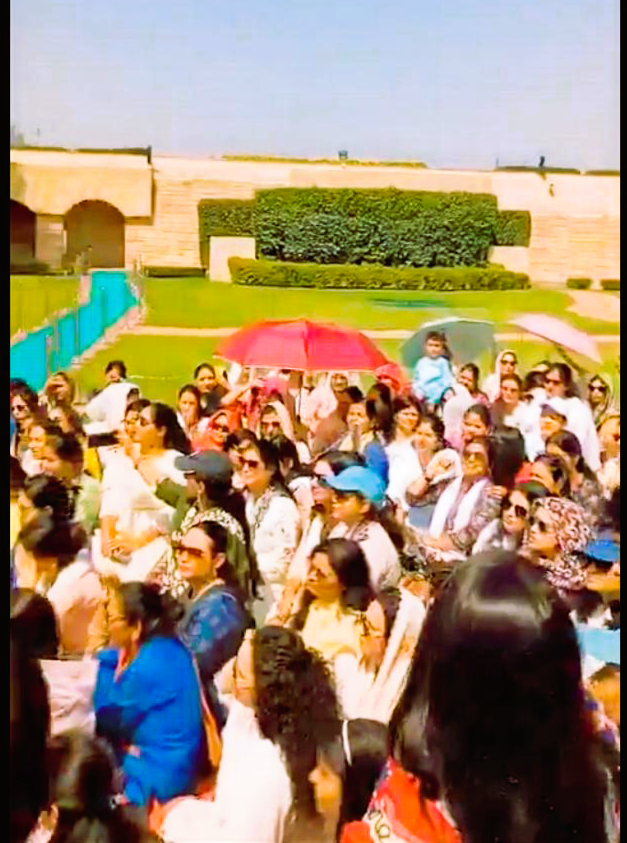 Families of military personnel protest at Rajghat, call CAPF Bill ‘Black Law’