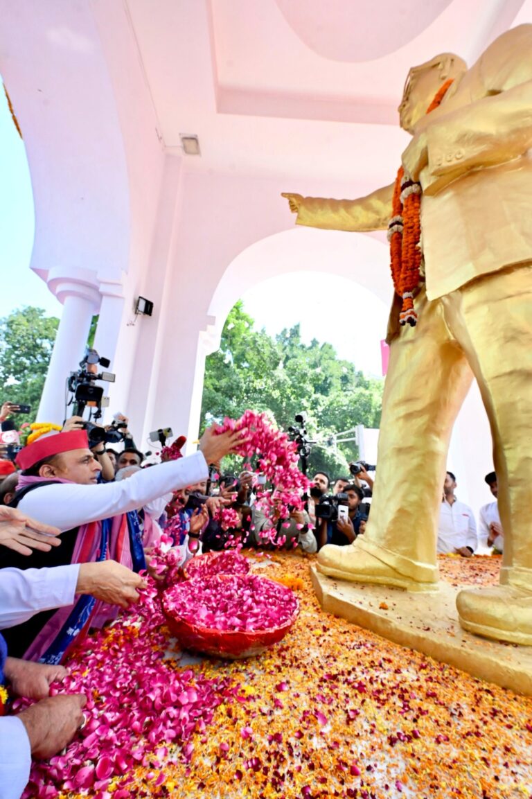 SP will continue Baba Saheb’s fight for social justice: Akhilesh Yadav